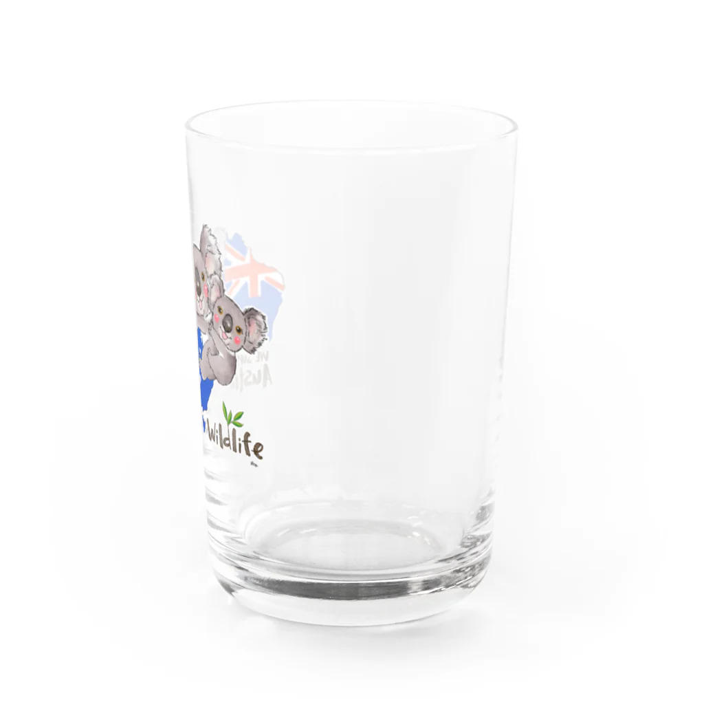 shop あこ猫犬屋のオーストラリアへの寄付 Water Glass :right