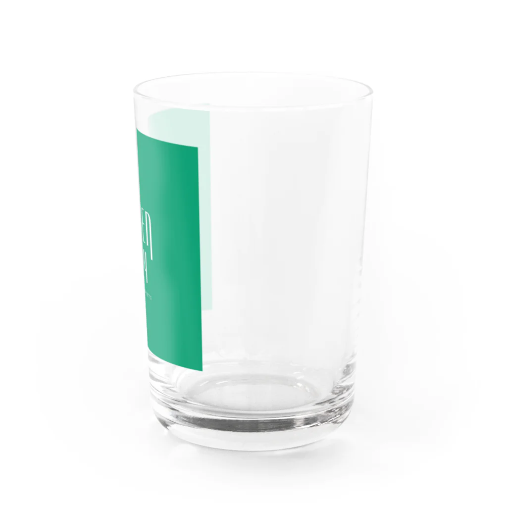 Green Ray Saxophone Quartet公式グッズ♪の【緑×白】ぐりーんれい Water Glass :right