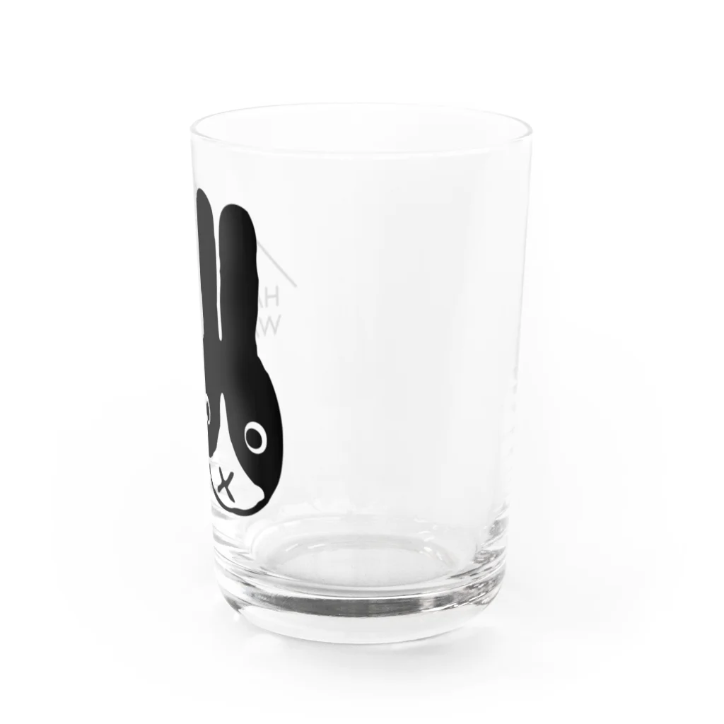 わかだん工房のハチワレうさぎ Water Glass :right