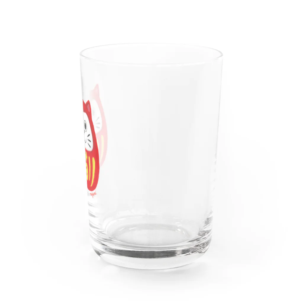 わたべ　めぐみのねこ達磨 Water Glass :right