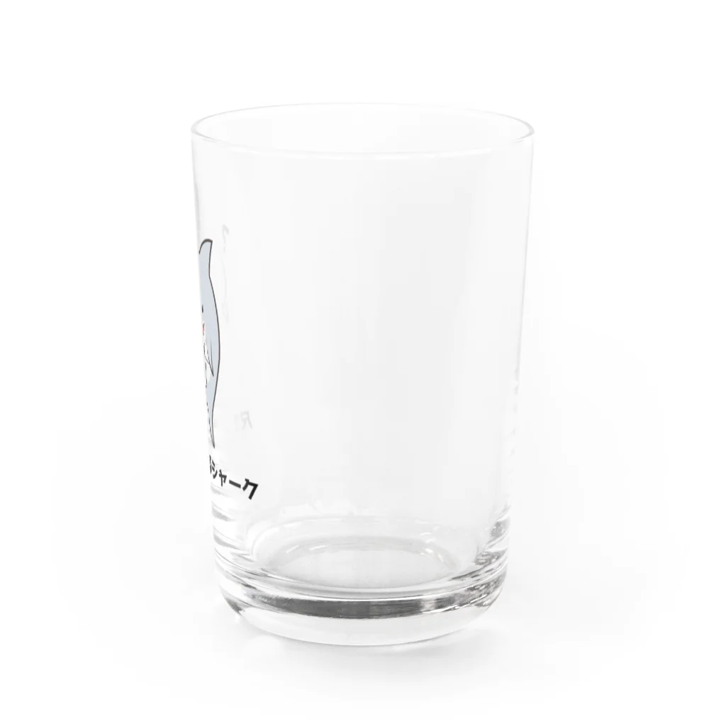 かにの尺を測るシャーク Water Glass :right