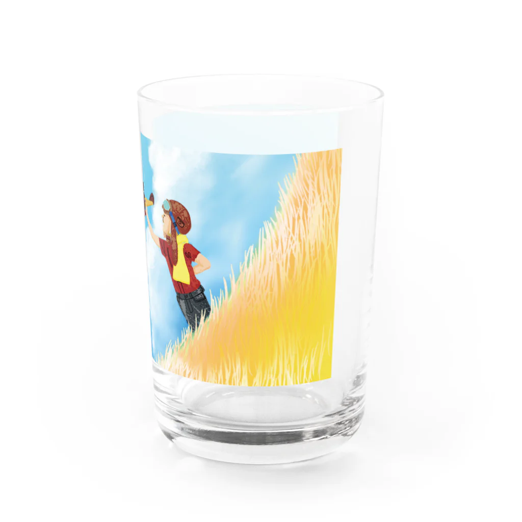 Drecome_DesignのI want to be a pilot Water Glass :right