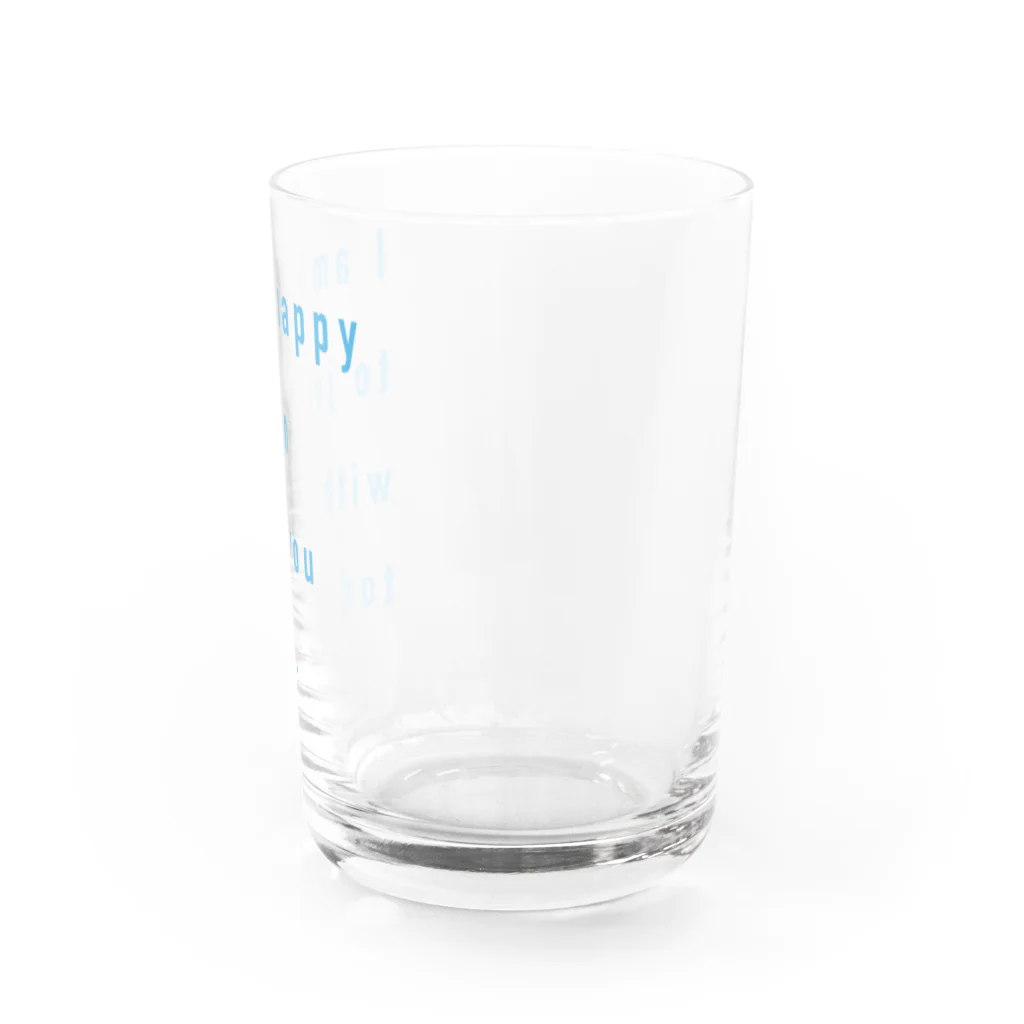 ALBAtherapyのIamHappyToJoinWithYou_SKYBLUE Water Glass :right