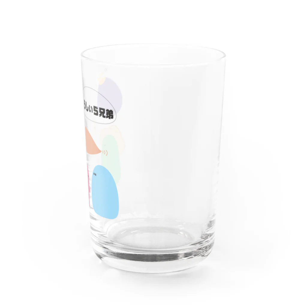 めったりかのうしぃ５兄弟 Water Glass :right