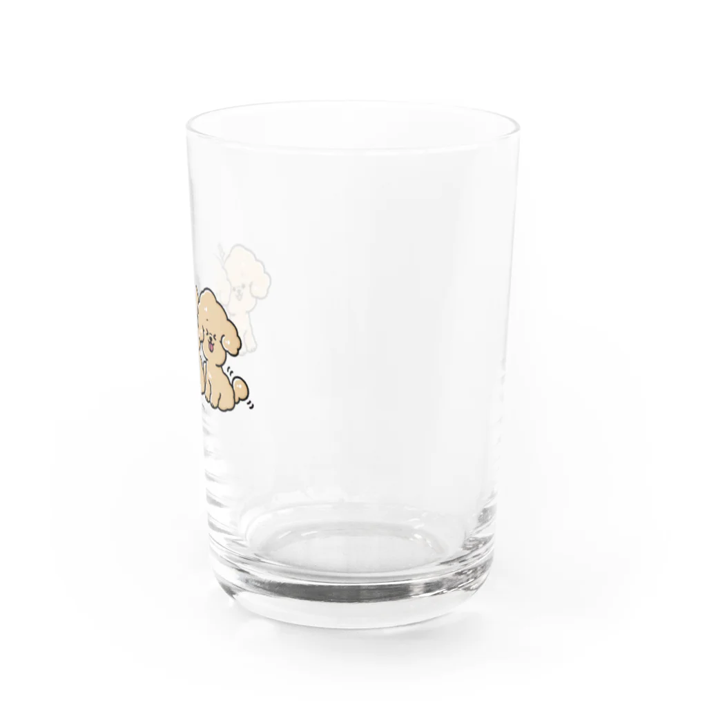 ししまる ともみの3ぴきのトイプードル Water Glass :right