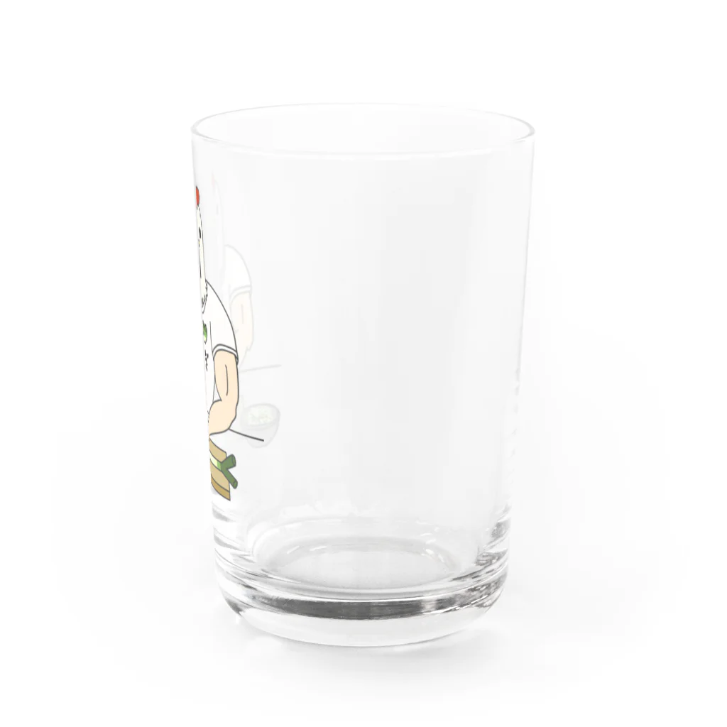 すとろべりーガムFactoryのひたすらネギを切るニワトリ男 Water Glass :right