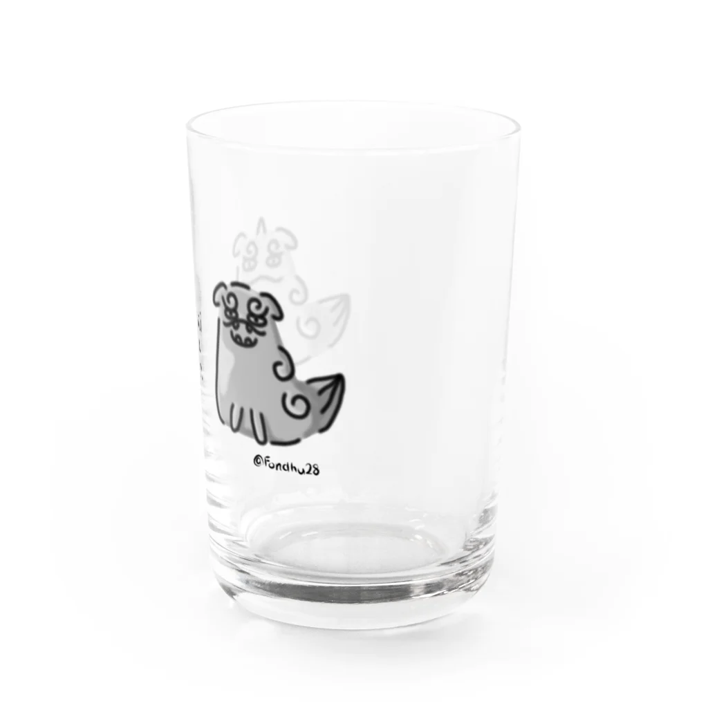 Fondhuの曖昧な阿吽（狛犬） Water Glass :right