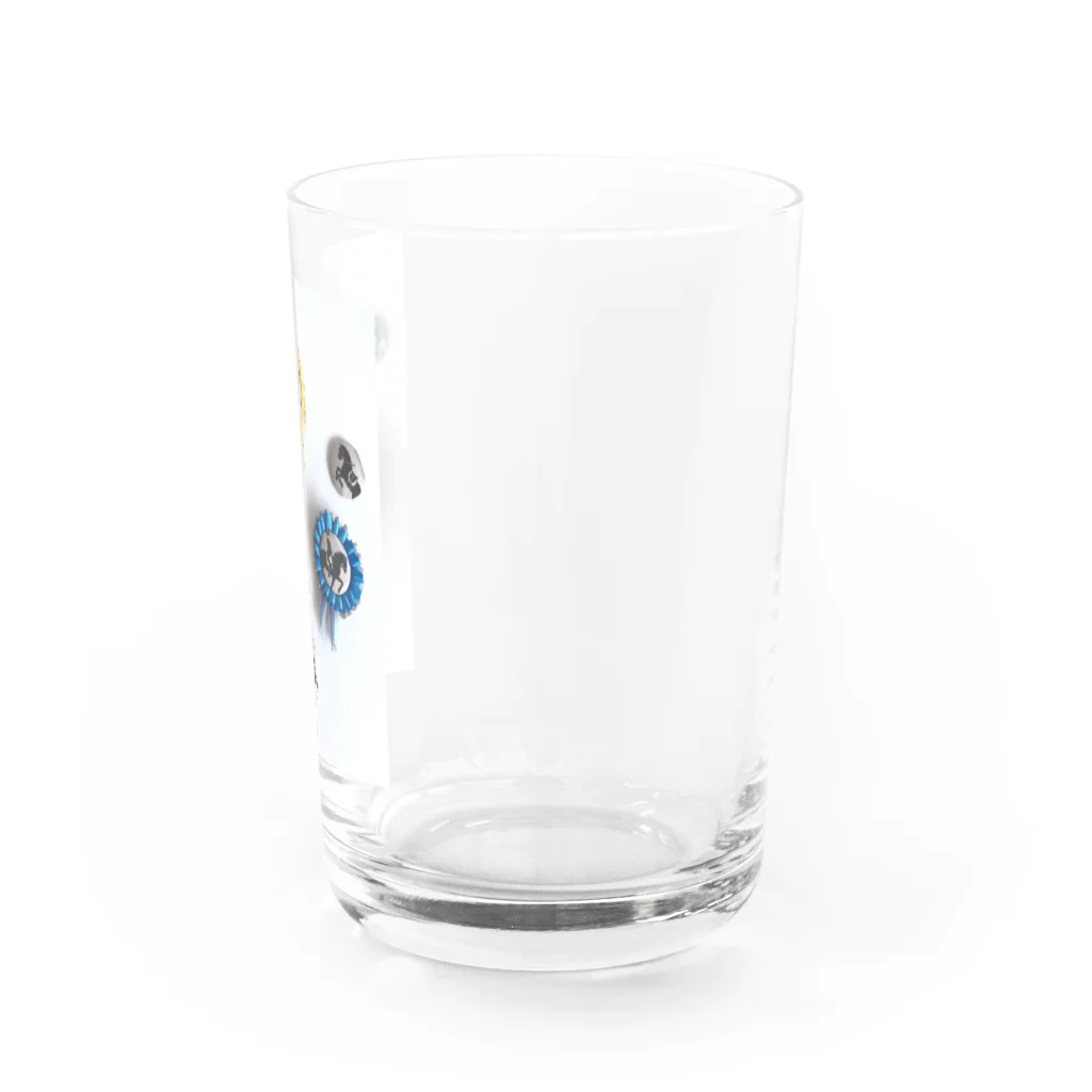 dressage ribbonのショーホースロゼット Water Glass :right