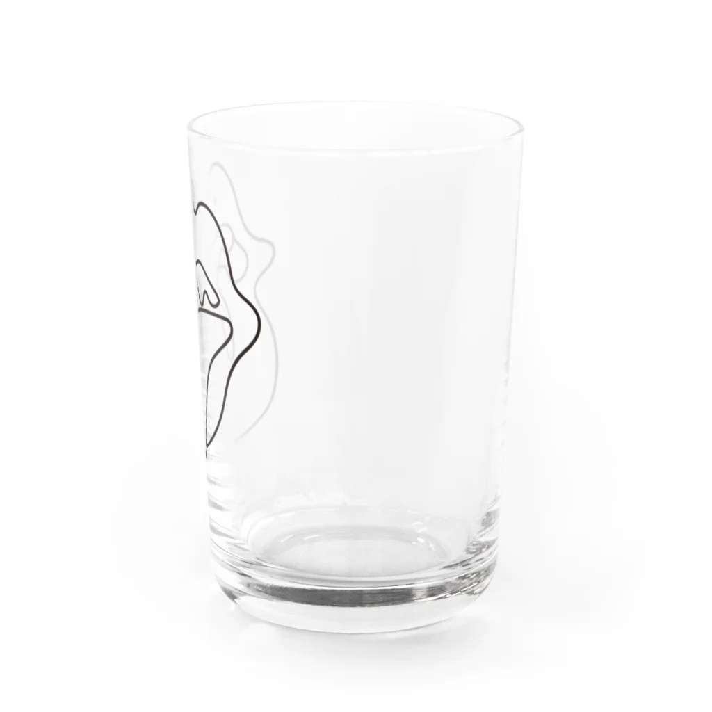 ぐにゃんじROCKのぐにゃっとしたくち Water Glass :right