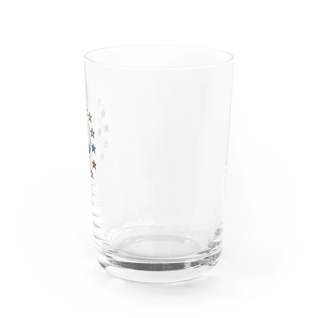paprikachanのスター囲まれたボーイ、ボーイ Water Glass :right