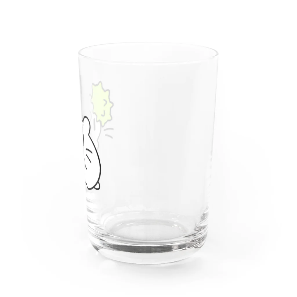 ハムスターのむにむにのオナモミとむにむに Water Glass :right