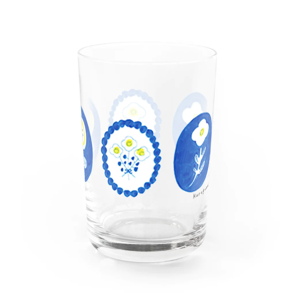 kurogoma.の青い花 Water Glass :right