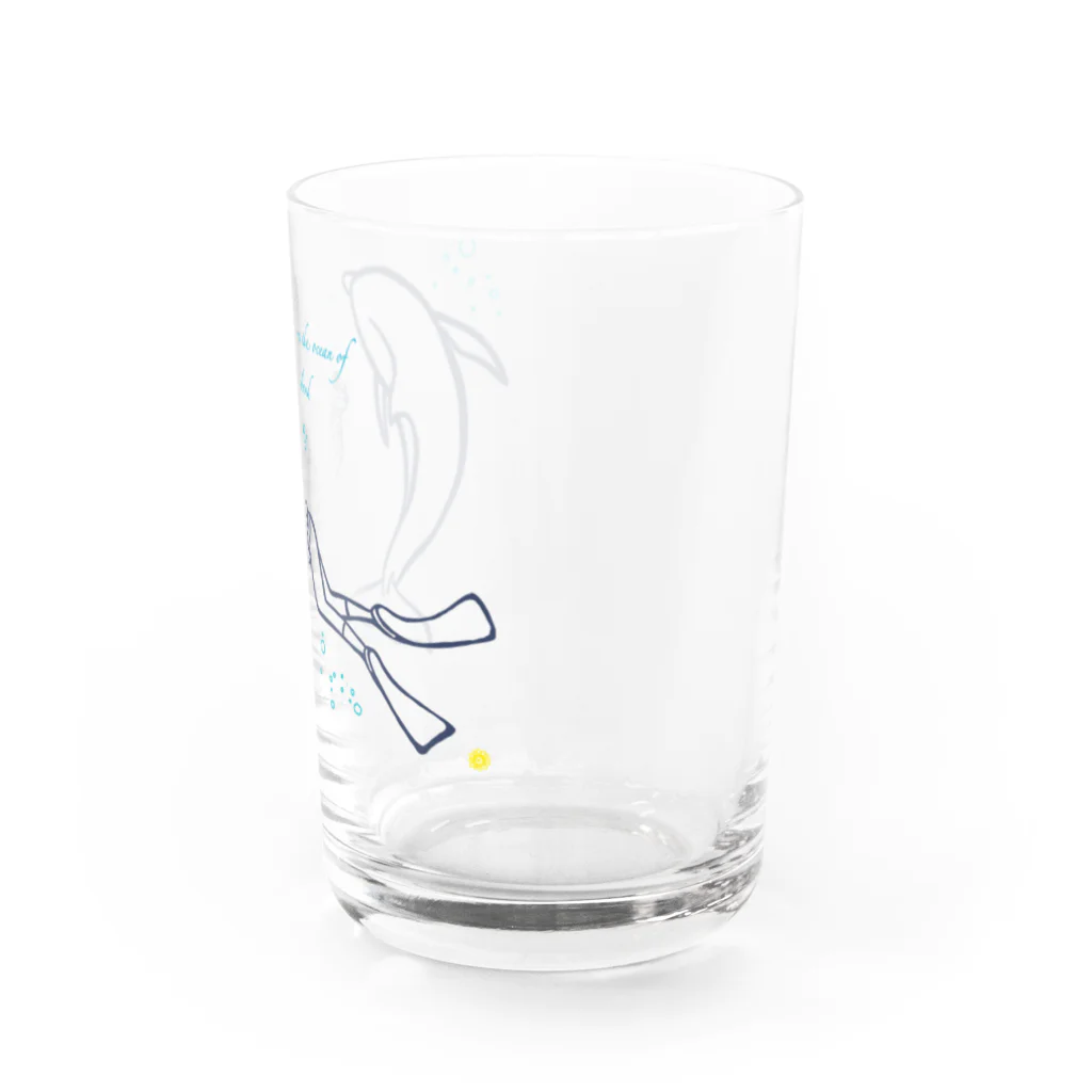 たじんのおみせのドルフィンスイム Water Glass :right