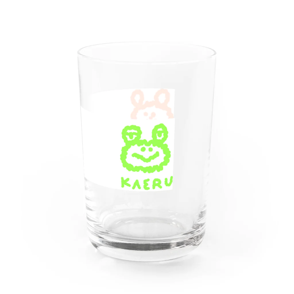 Moja Moja Girlのクマとカエルは兄弟グラス Water Glass :right