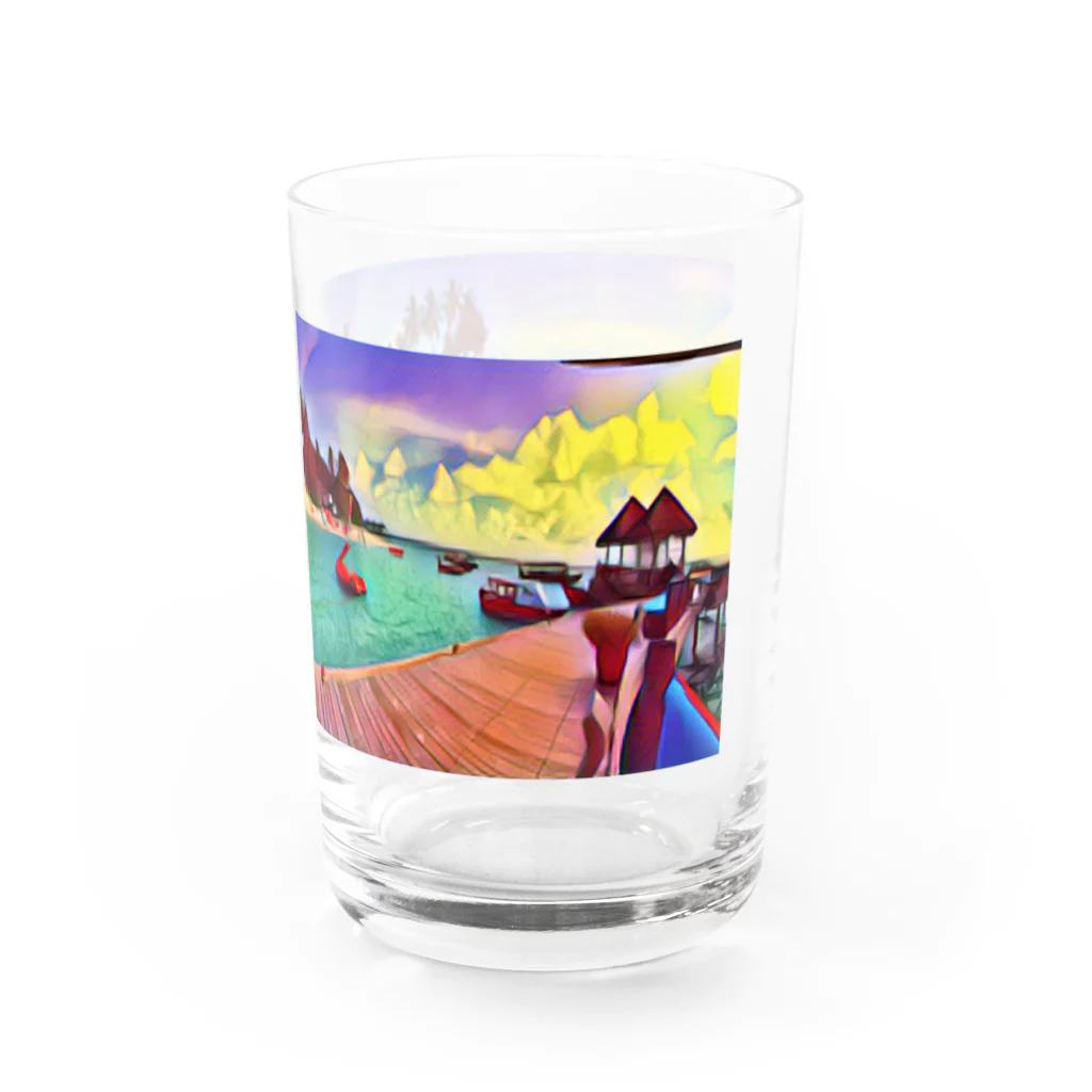 2525asmeのMaldives Water Glass :right