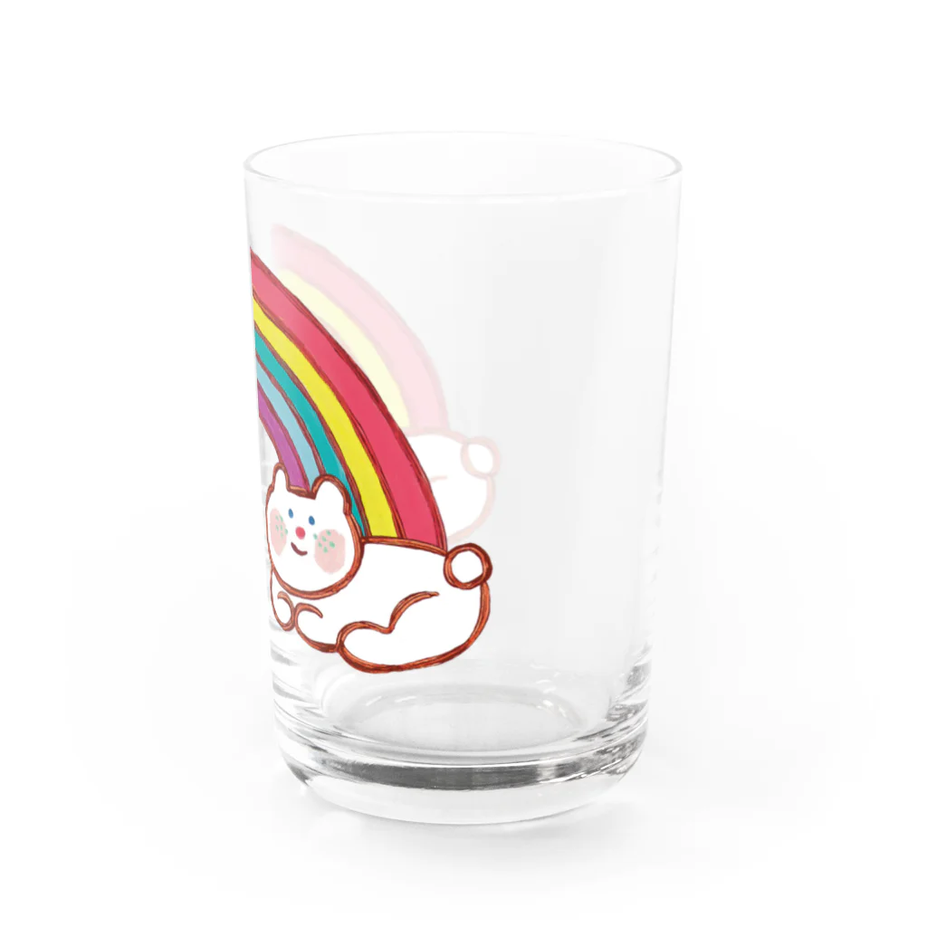 torigaki harukaのにじがかかったくま Water Glass :right