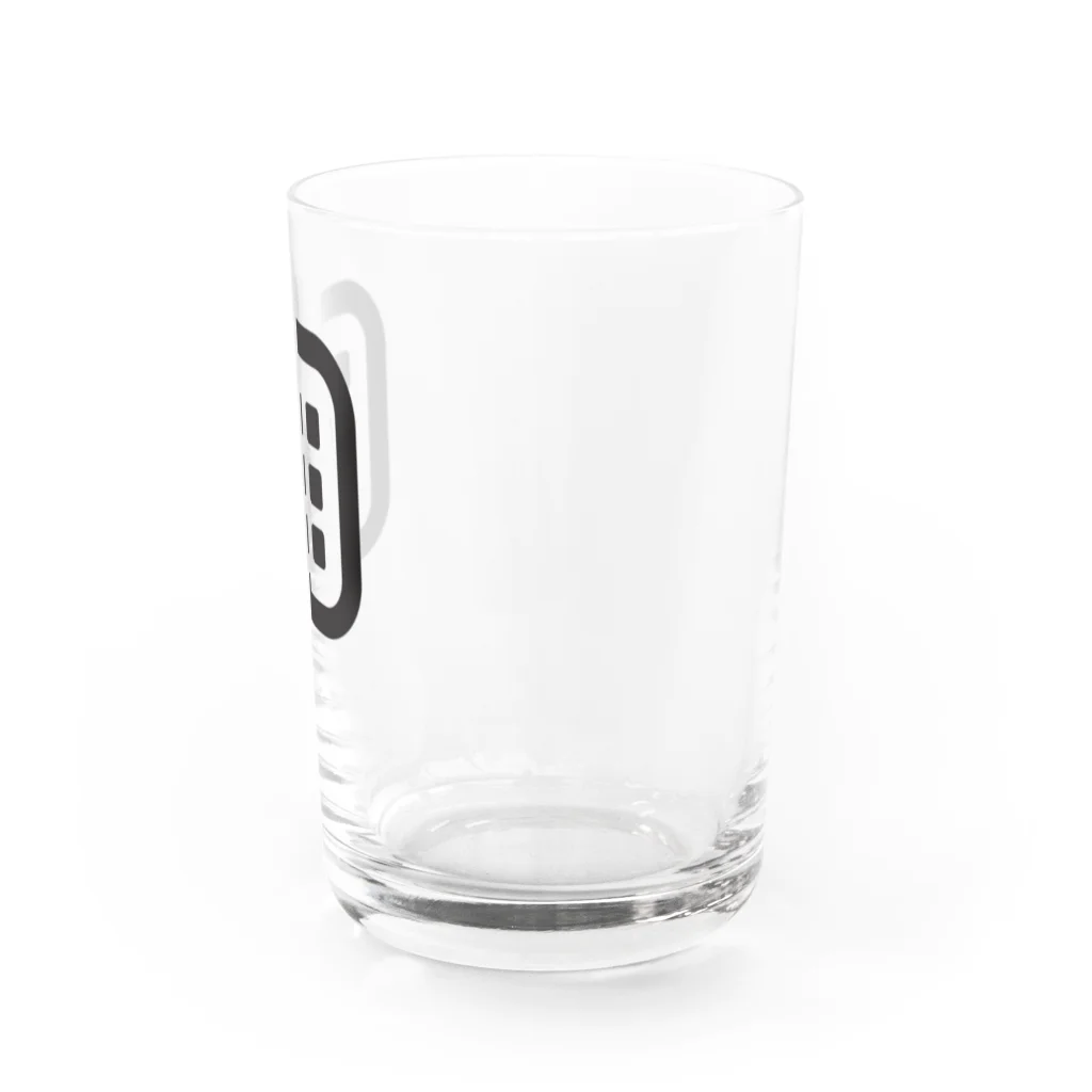 アプリファクトリーはるniのグッズ工房のはるniアイコン（黒） Water Glass :right