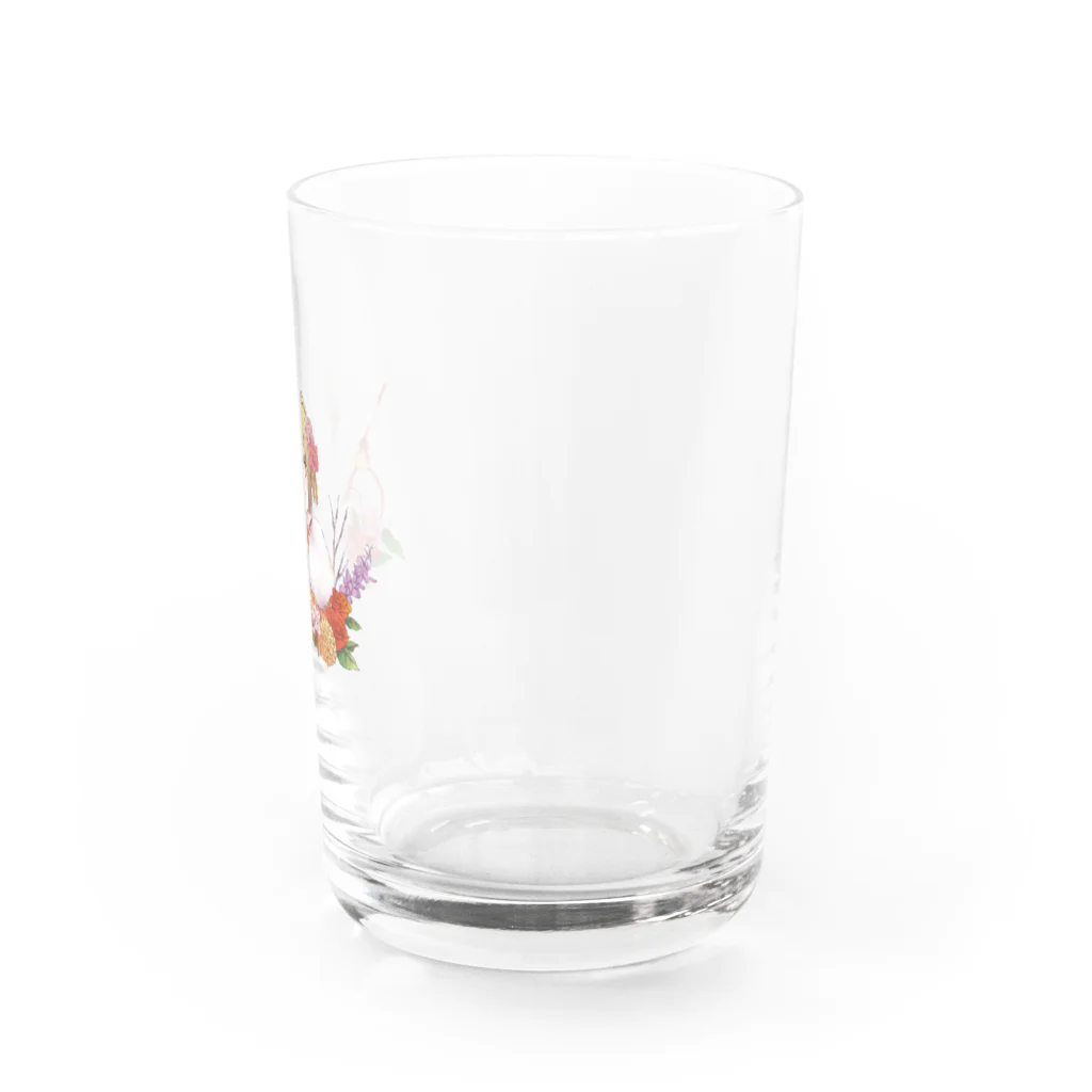 オリジナル雑貨店『ホットドッグ』の着物美人　『冬』 Water Glass :right