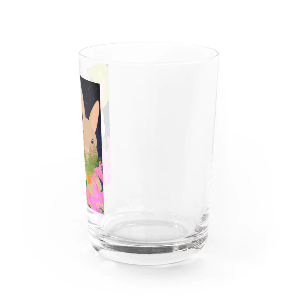 asahiyoruaの月見ちゃん仲良しグッズ Water Glass :right