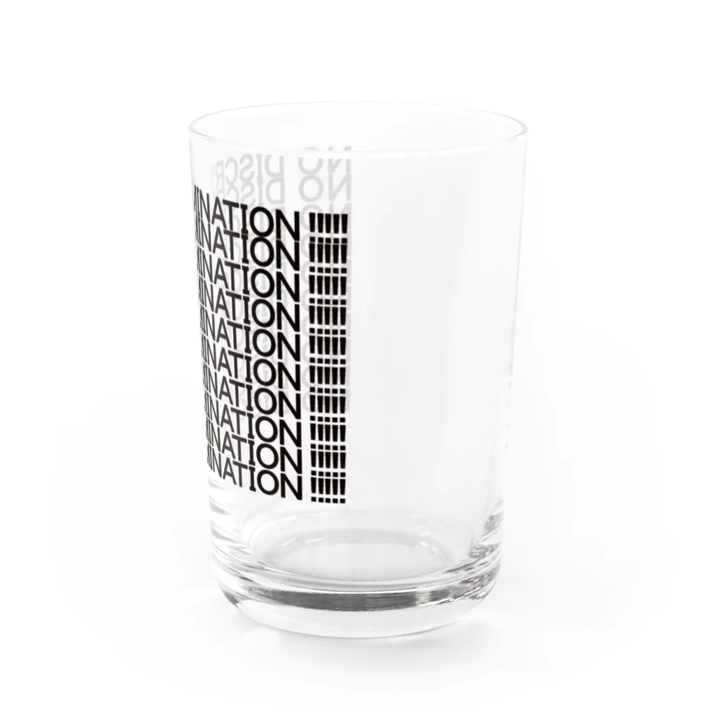 ヒラエイのNO DISCRIMINATION Water Glass :right