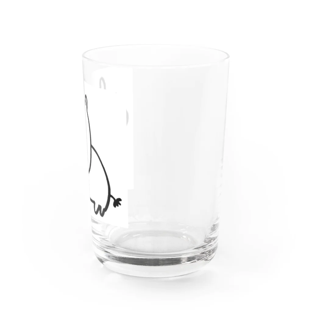 手描きと時々写真のカバお Water Glass :right