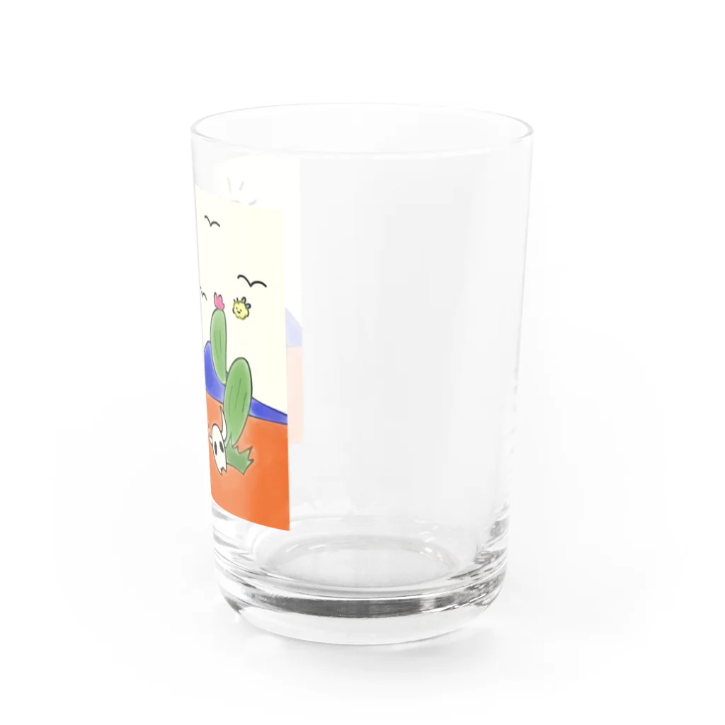 クマバチゴルフ倶楽部のクマバチとメキシカンタイル Water Glass :right