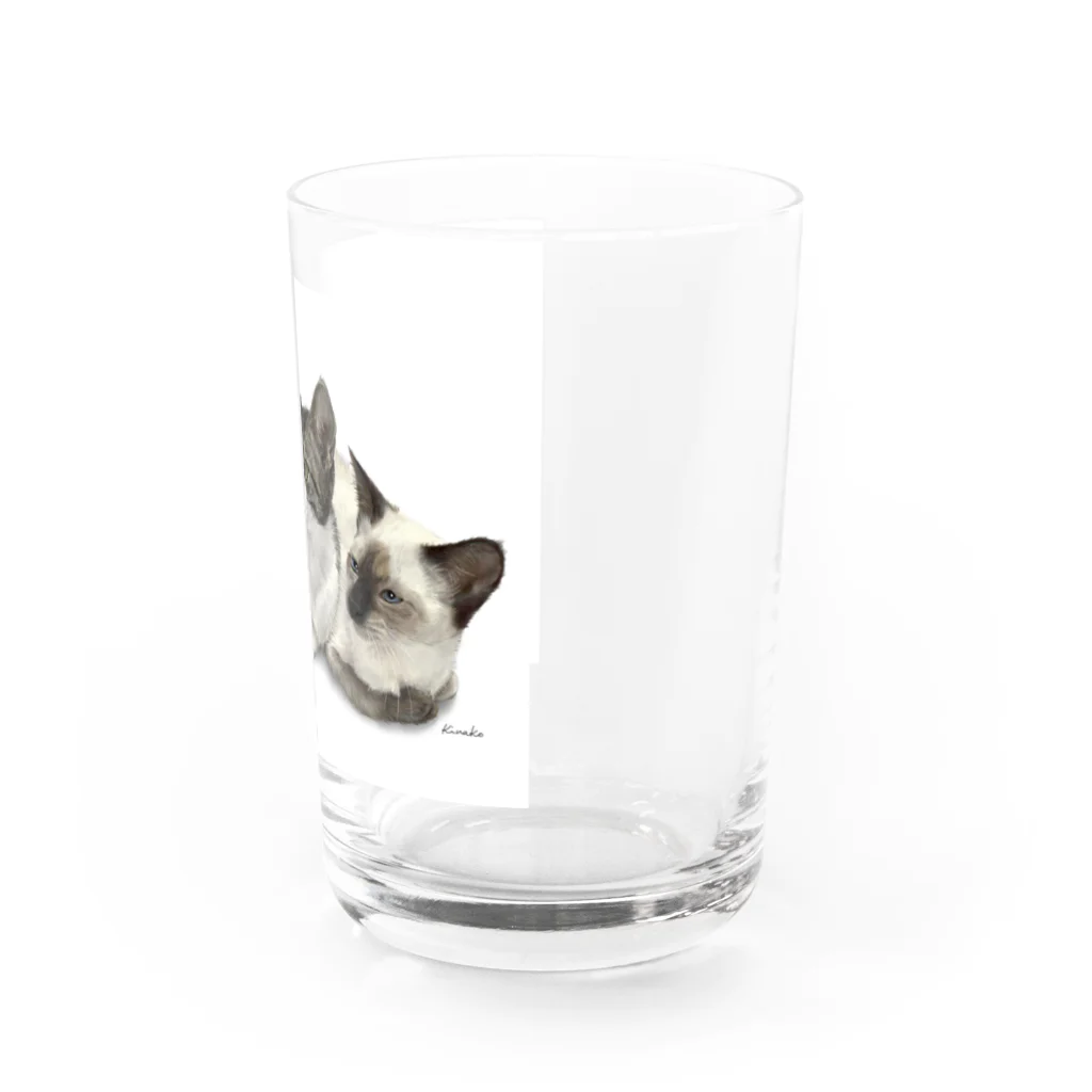 kinako-japanの七之助ちゃん心七ちゃん Water Glass :right