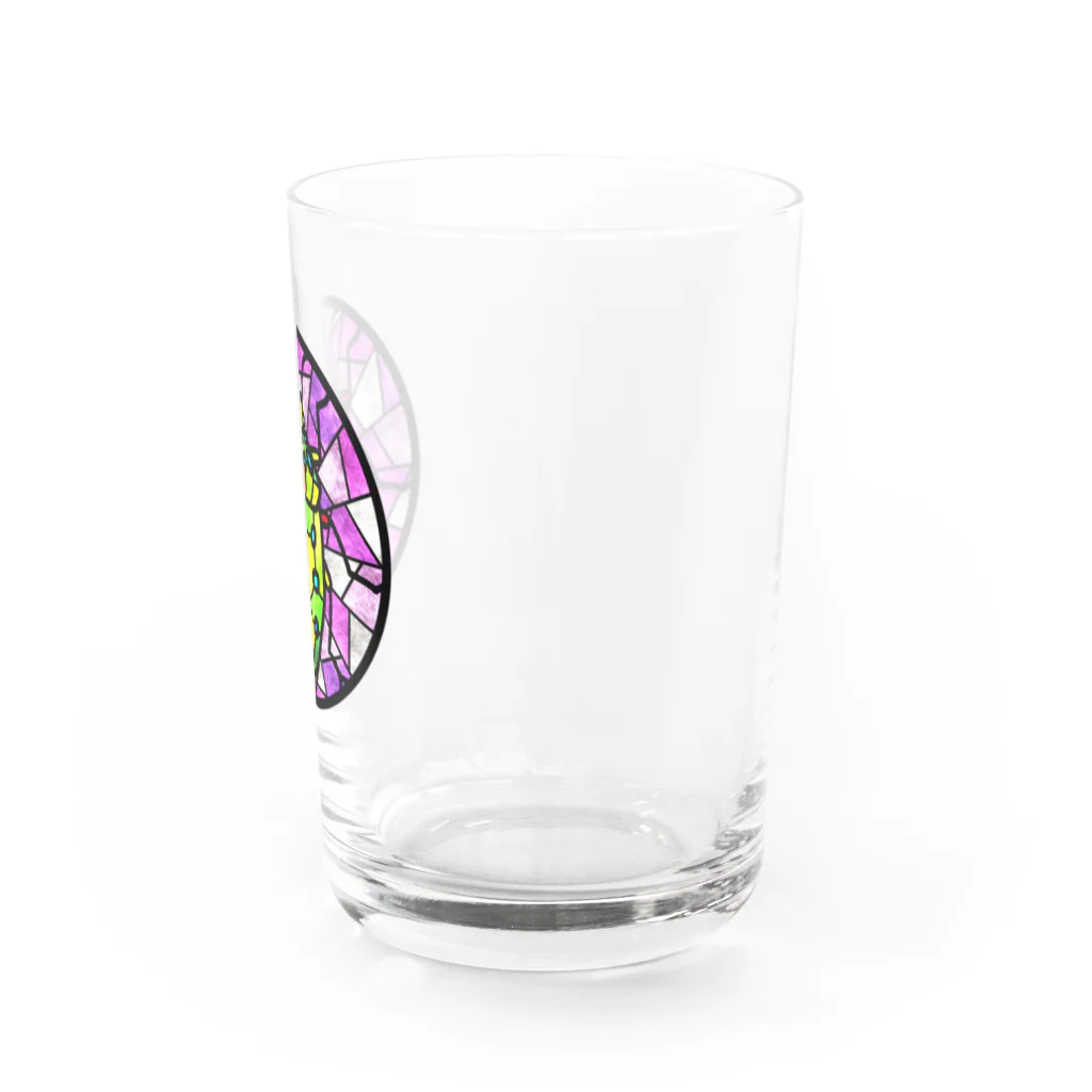 くいなの母のななほしきんかめステンドグラス風 Water Glass :right