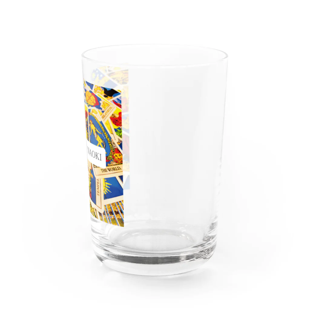 TONAMI NAOKIのタロット物販ブースのTONAMI NAOKI LOGO Water Glass :right