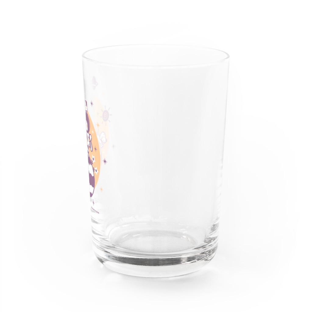 ミニマムユニヴァース@SUZURIのAstronauts - Walk my dog Water Glass :right