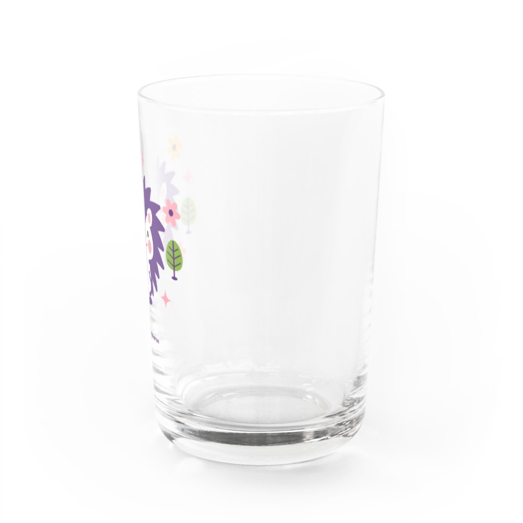 ミニマムユニヴァース@SUZURIのハリネズミのハリさんグラス Water Glass :right