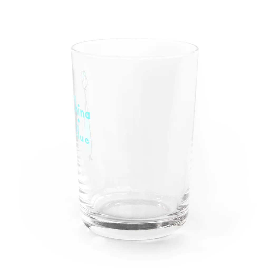 ウサネコのカクテル　チャイナブルー Water Glass :right