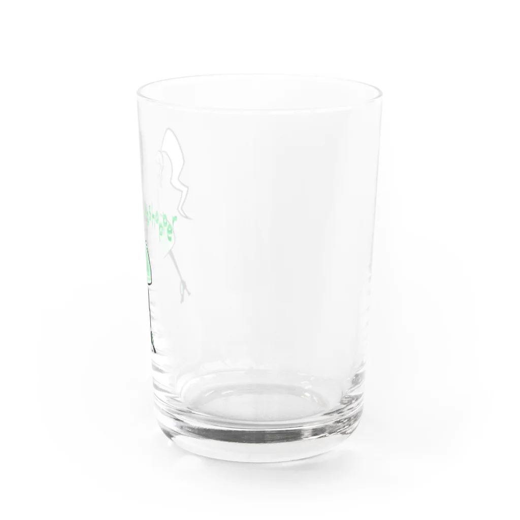 ウサネコのカクテル　グラスホッパー Water Glass :right