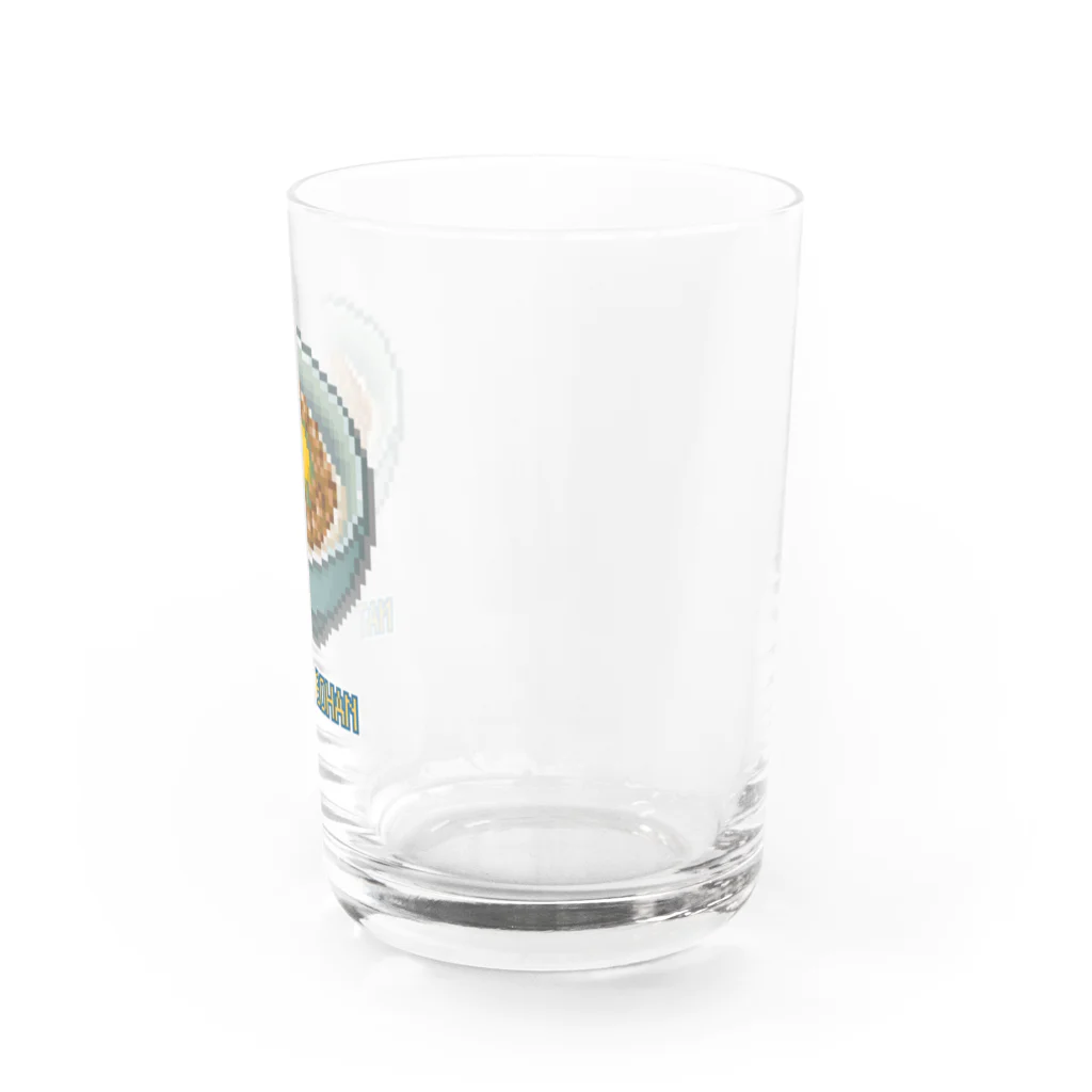 猫と釣り人のナットウゴハン_2 Water Glass :right