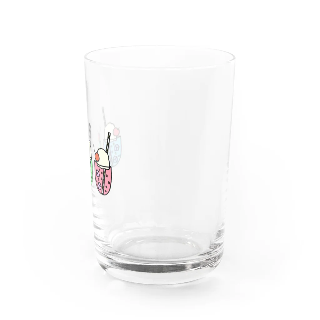 マリモのマリマリのクリームソーダ Water Glass :right