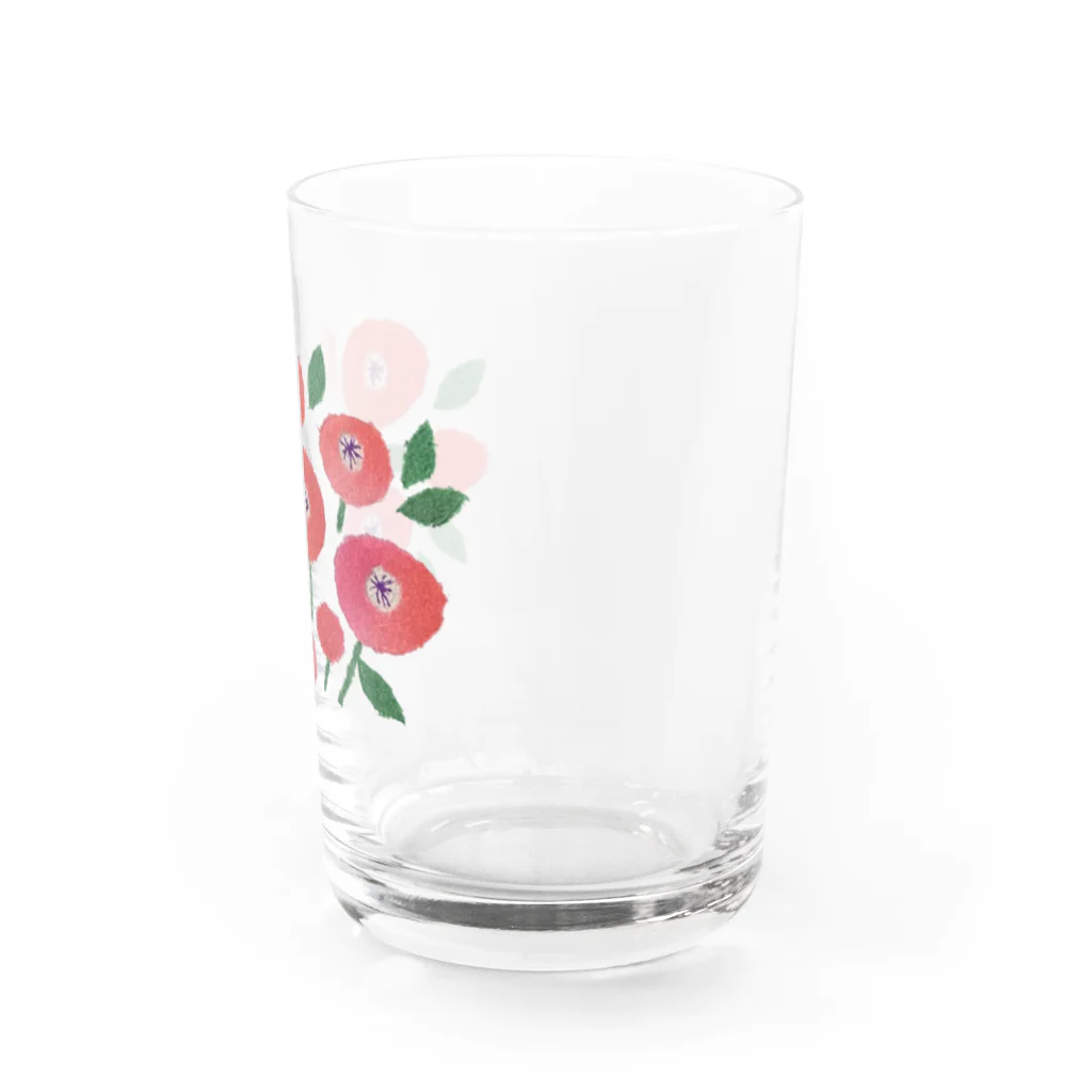 ちぎり絵作家 ウメチギリのお花のある暮らし Water Glass :right