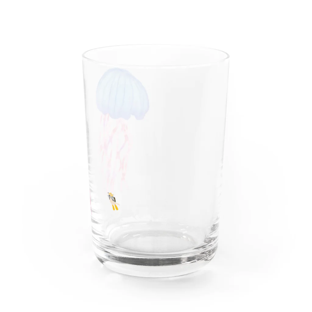 まじろーのまじろーちゃん海のなか Water Glass :right