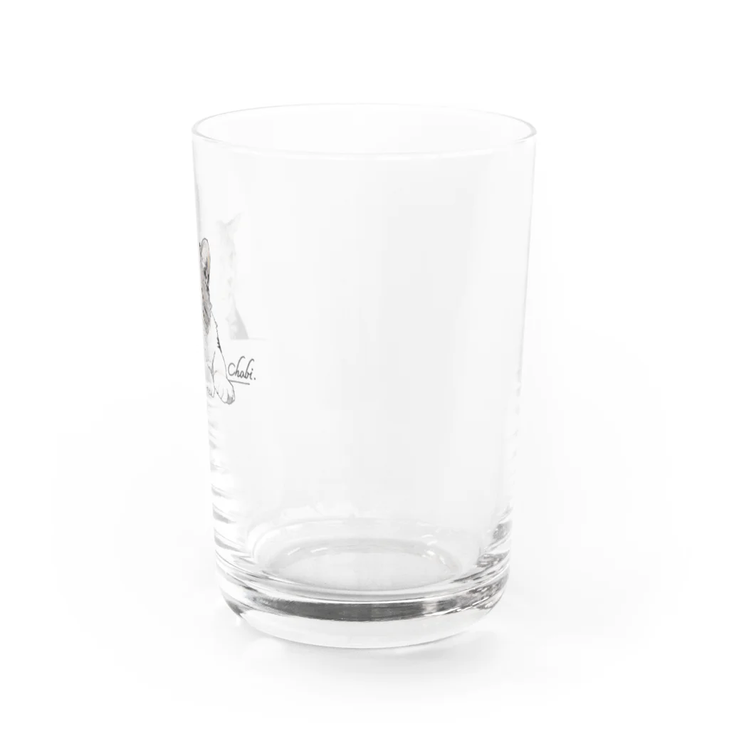 プレリ亭のチョビ Water Glass :right