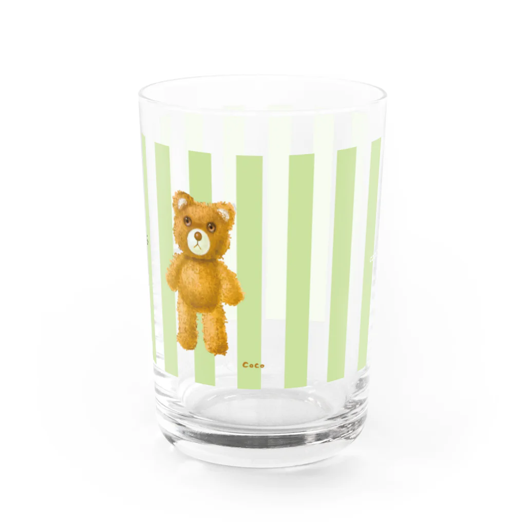 cocoartの雑貨屋さんの【you are not alone.】（茶くま）＝SALE中！！ Water Glass :right
