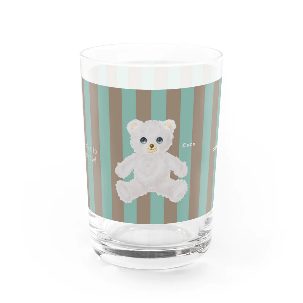 cocoartの雑貨屋さんの【Hug me】（白くま）グラス＝SALE中！！ Water Glass :right