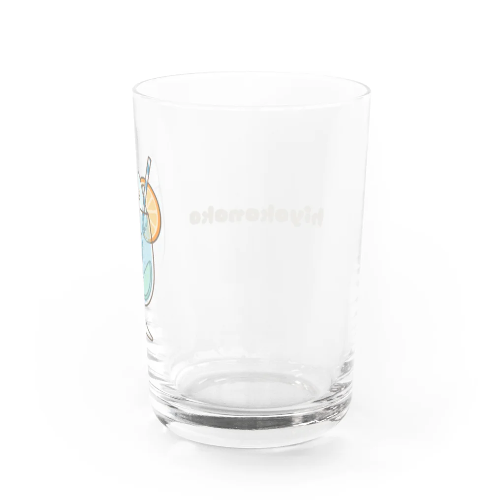 ひよこのこ SUZURI店のもののけソーダ Water Glass :right