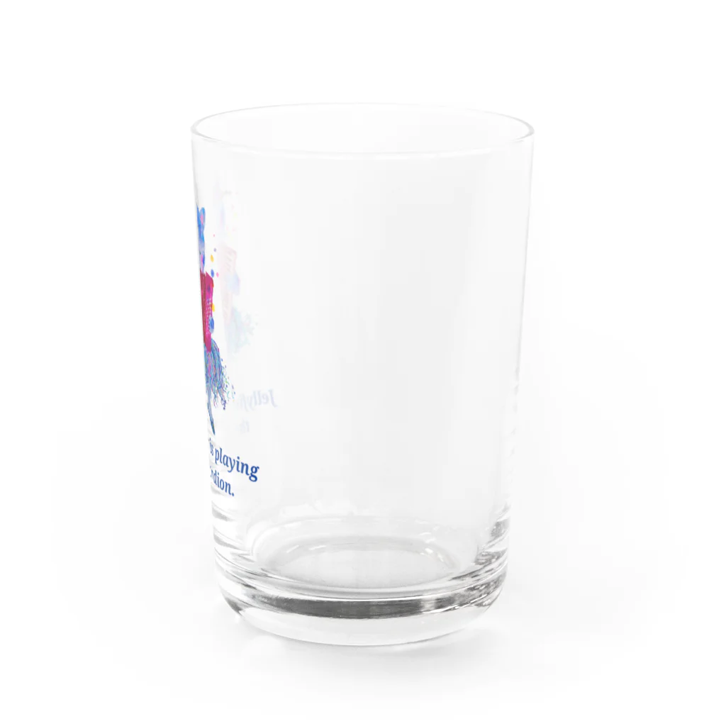 bimakoのお店のアコーディオンねこ Water Glass :right