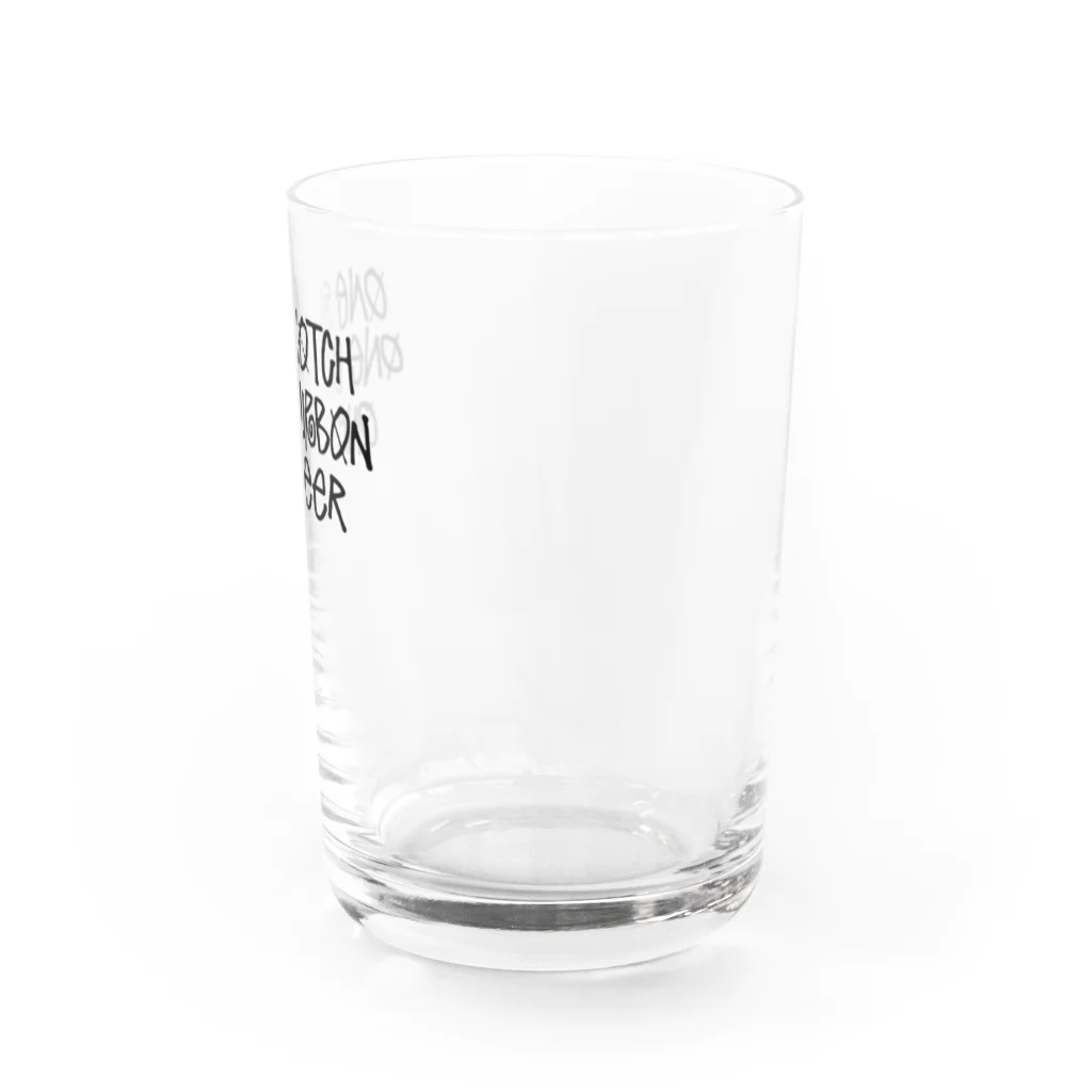 stereovisionのOne Scotch, One Bourbon, One Beer Water Glass :right