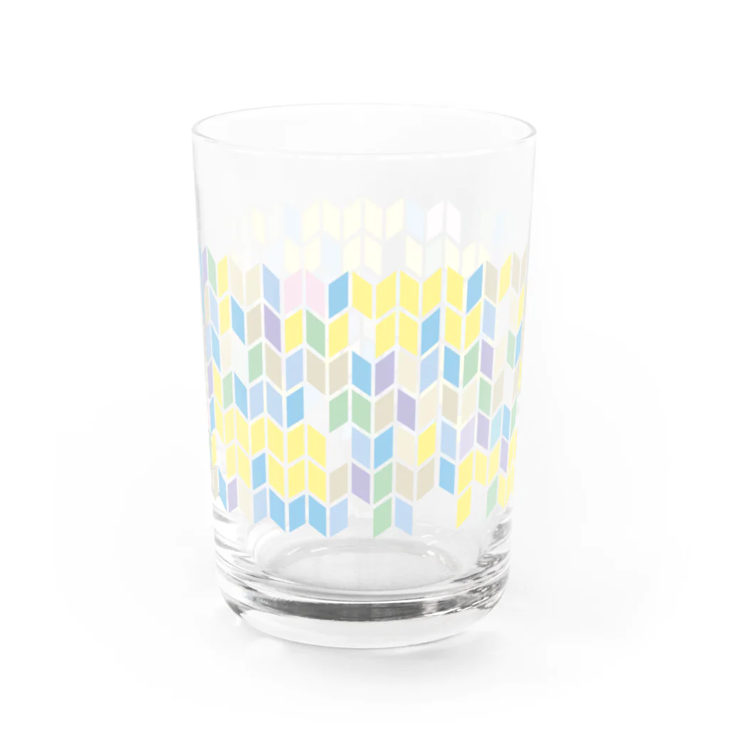 ito_picのyagasuri blue Water Glass :right