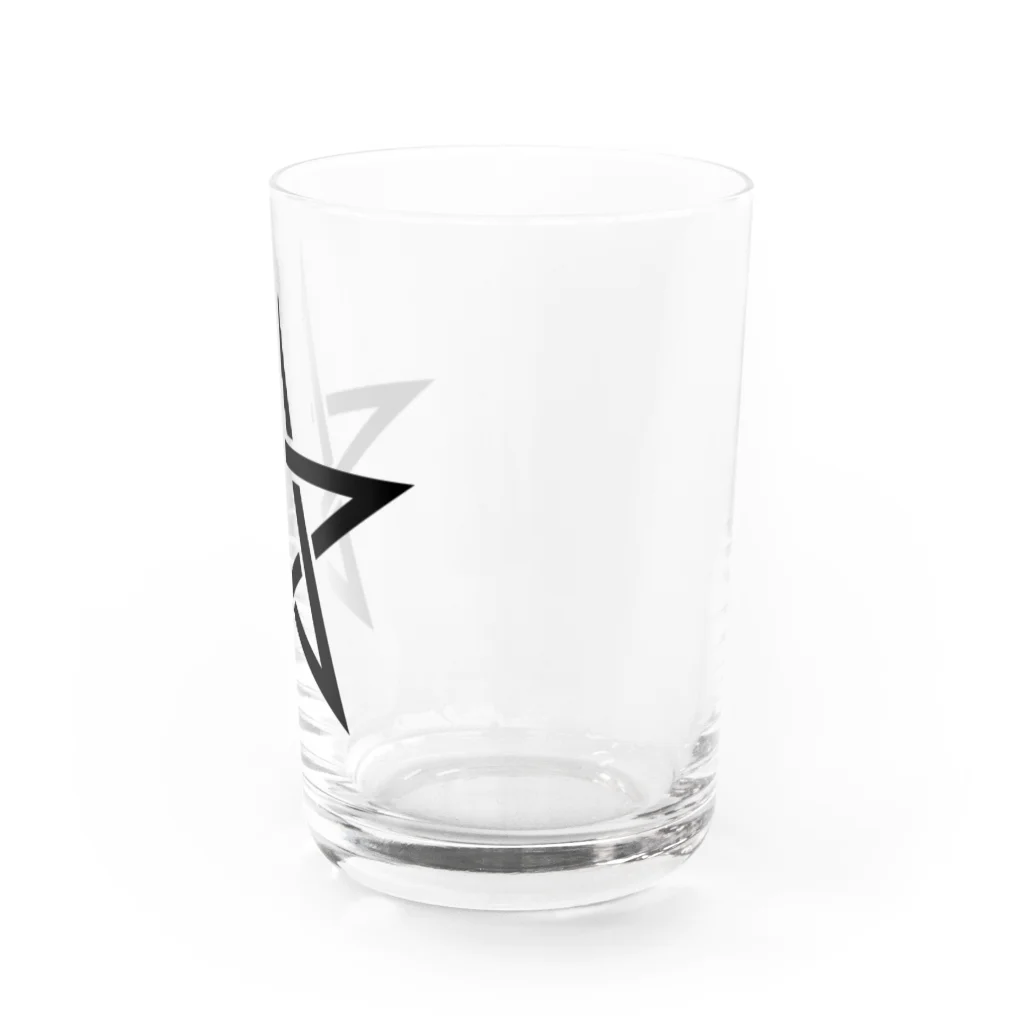 風天工房の五芒星（黒） Water Glass :right