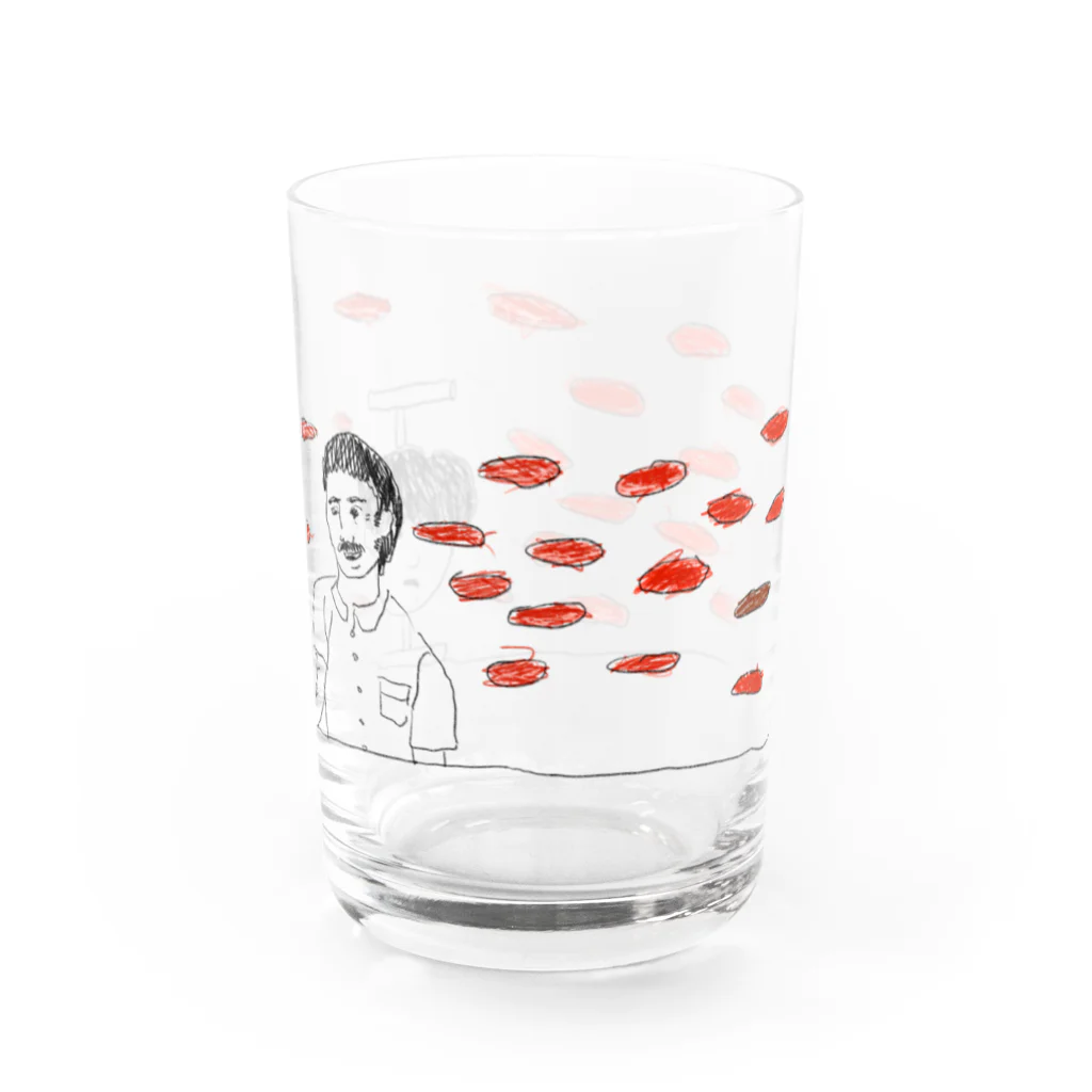 深夜の幸せおすそ分けセンターのトルネードケバブくん Water Glass :right