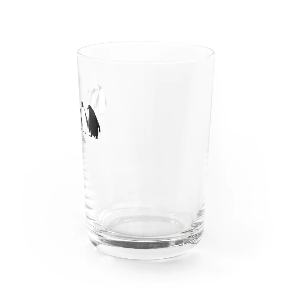かとうみかん@ペンギンイラストの飛べると信じているペンギン Water Glass :right