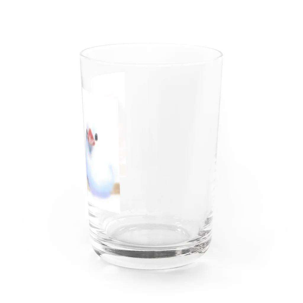 ツチノコ＠リムマンショップのブンチョーのきょうだい Water Glass :right