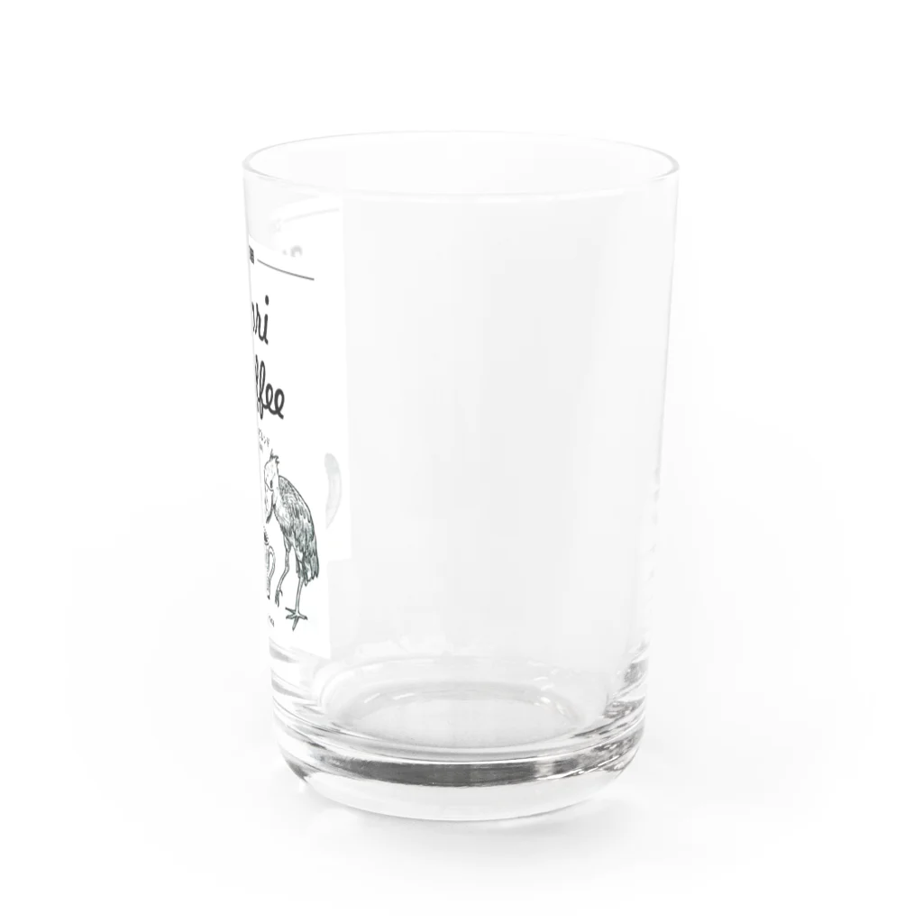 _rijittaのことり珈琲ルワンダ　ハシビロコウとショウガラゴ Water Glass :right