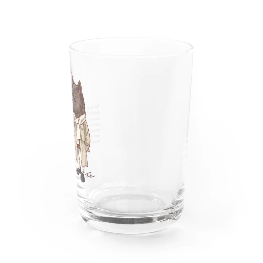 愛犬描処 プルーデンスのおしゃれ甲斐犬 Water Glass :right